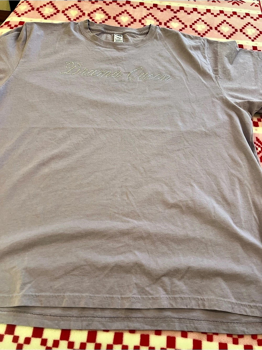 PINK Graphic Short Sleeve Tee in Lilac Like New